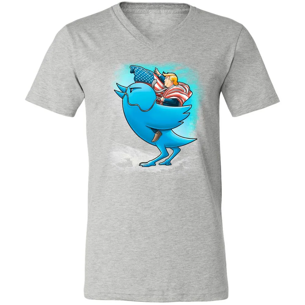 Unisex V-Neck T-Shirt - H519J8C6 - Athletic Heather - 7