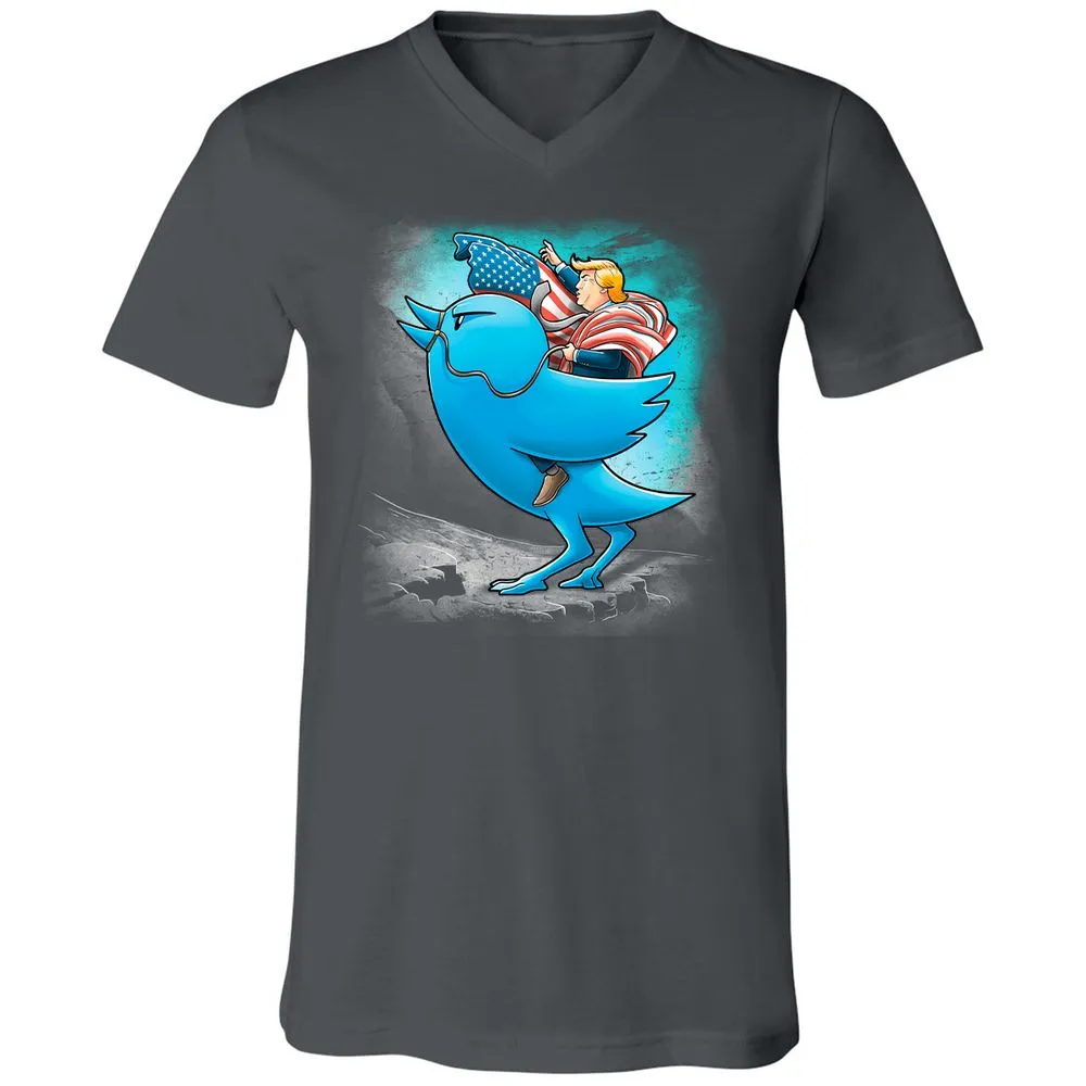 Unisex V-Neck T-Shirt - H519J8C6 - Asphalt - 12