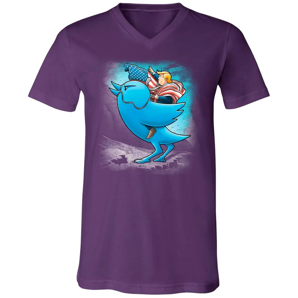 Unisex V-Neck T-Shirt - H519J8C6 - Team Purple - 9