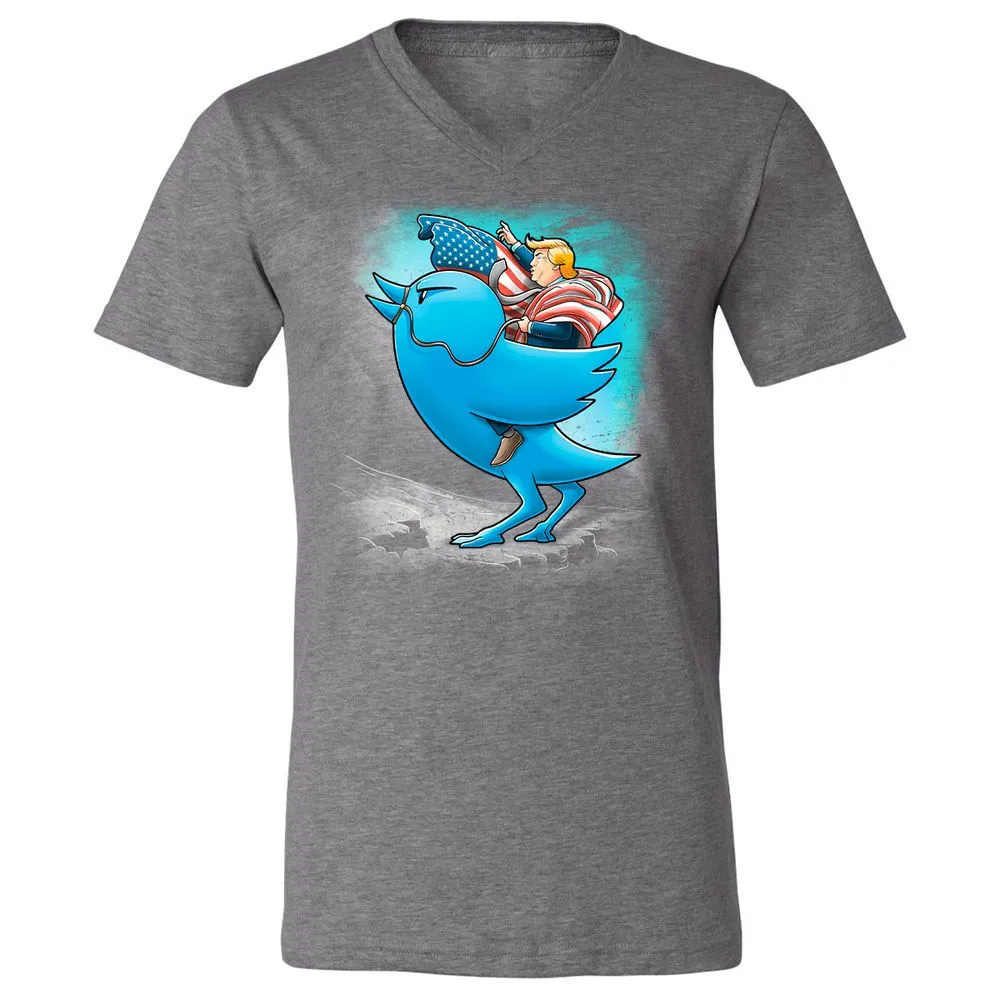 Unisex V-Neck T-Shirt - H519J8C6 - Deep Heather - 13