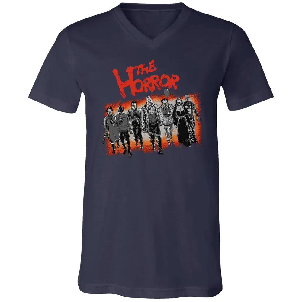 Unisex V-Neck T-Shirt - 8DR5U29R - Navy - 2