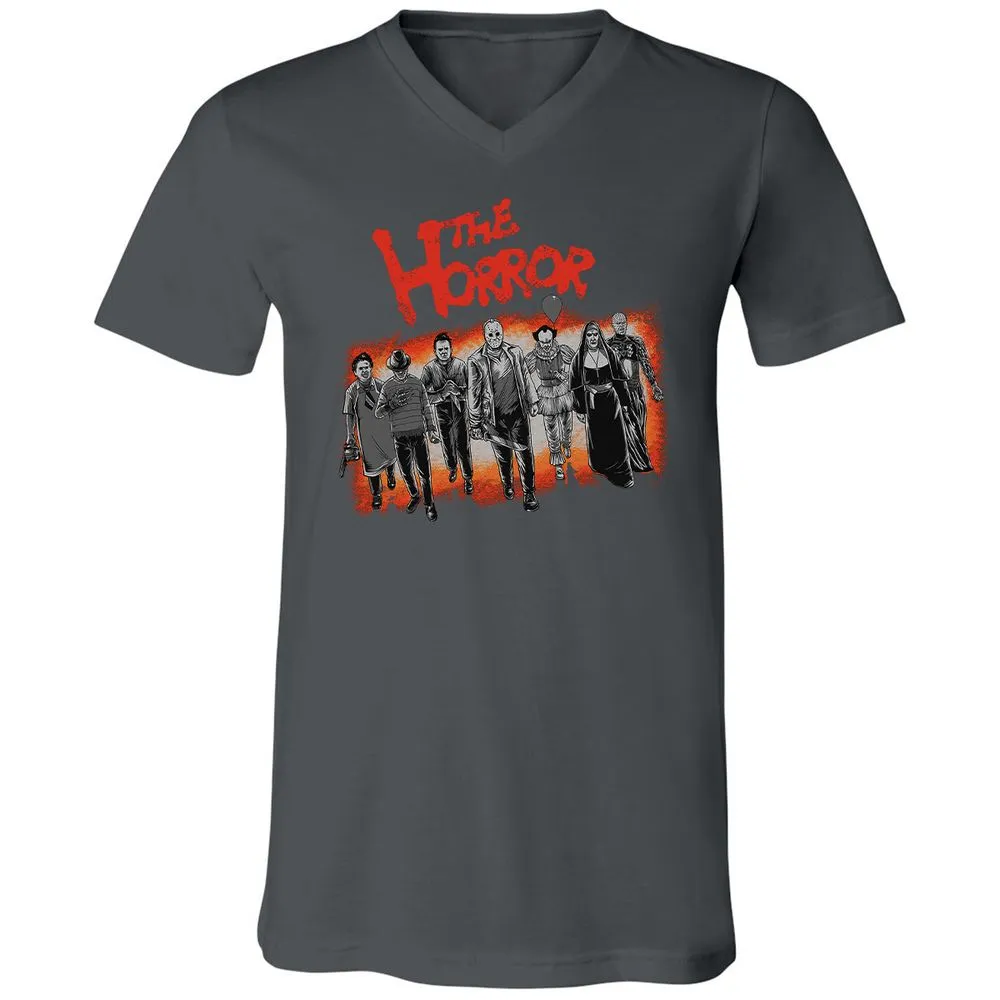 Unisex V-Neck T-Shirt - 8DR5U29R - Asphalt - 12