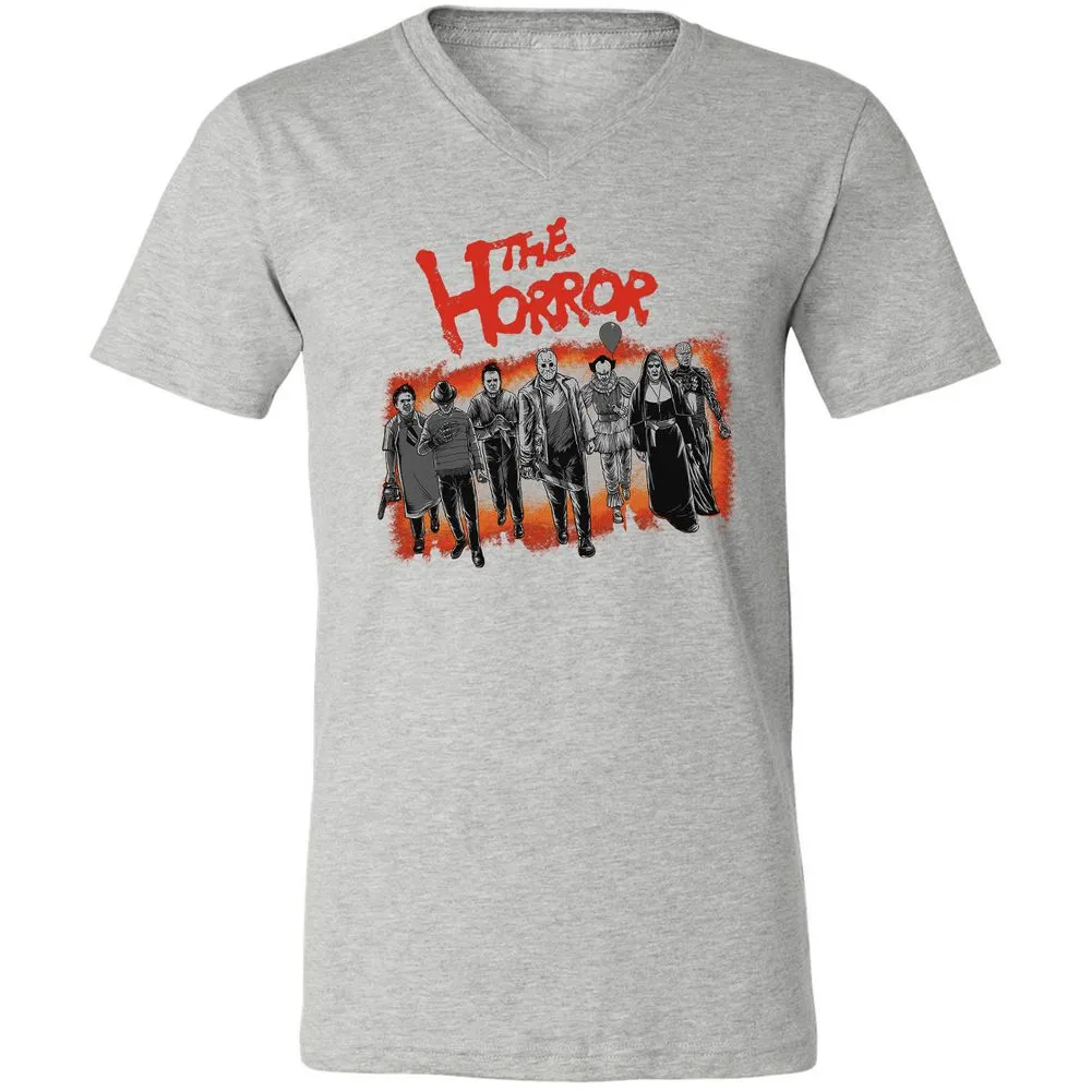 Unisex V-Neck T-Shirt - 8DR5U29R - Athletic Heather - 7
