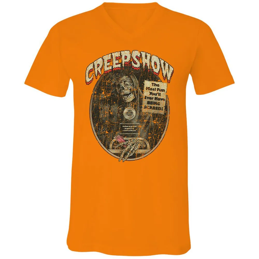 Unisex V-Neck T-Shirt - TSXL8QN3 - Orange - 11
