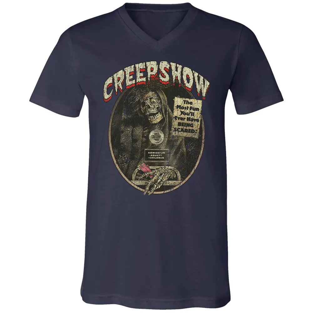 Unisex V-Neck T-Shirt - TSXL8QN3 - Navy - 2