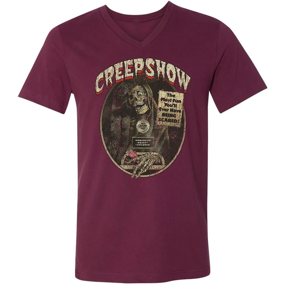 Unisex V-Neck T-Shirt - TSXL8QN3 - Maroon - 6