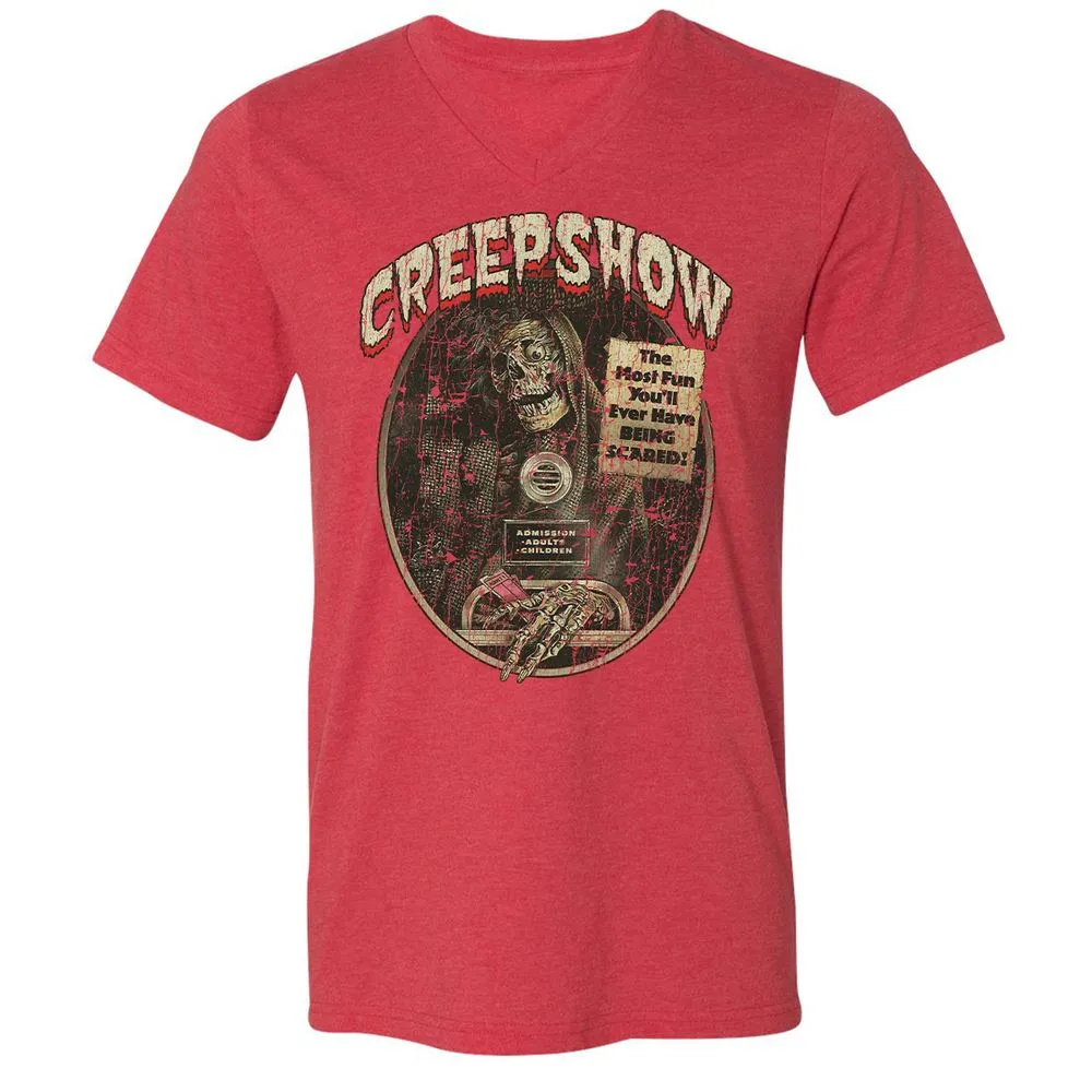 Unisex V-Neck T-Shirt - TSXL8QN3 - Heather Red - 16