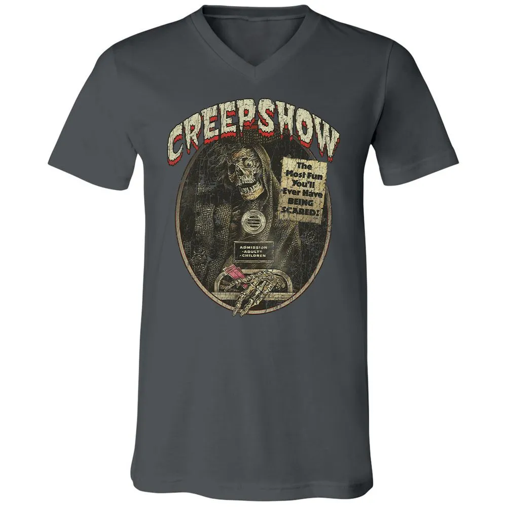 Unisex V-Neck T-Shirt - TSXL8QN3 - Asphalt - 12
