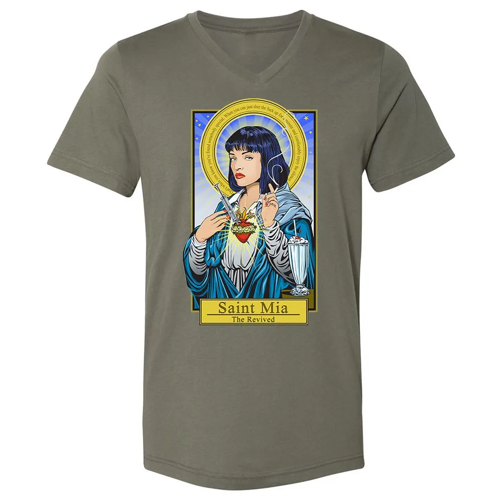 Unisex V-Neck T-Shirt - 1NZ6XVTB - Military Green - 10