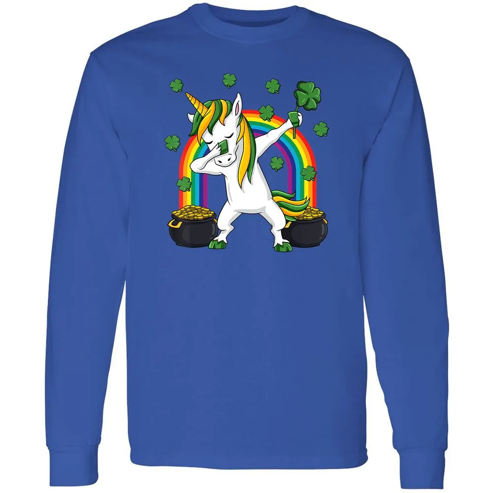 Long Sleeve T-Shirt - B6HWZQWL - Royal - 8