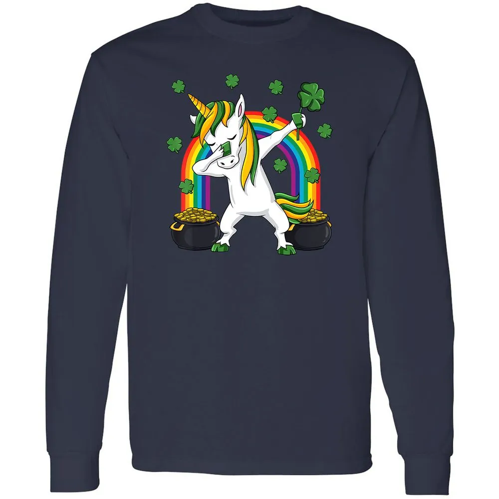 Long Sleeve T-Shirt - B6HWZQWL - Navy - 2
