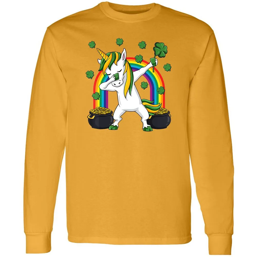 Long Sleeve T-Shirt - B6HWZQWL - Gold - 9