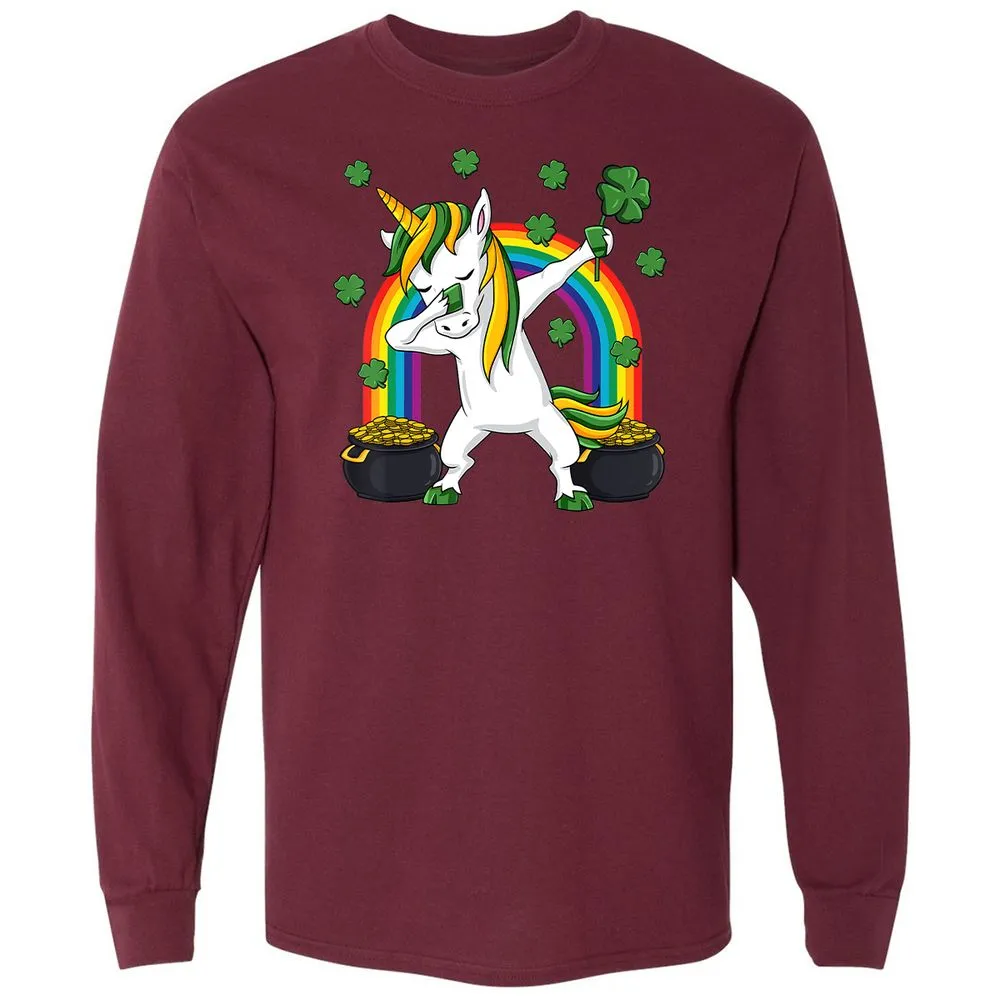 Long Sleeve T-Shirt - B6HWZQWL - Maroon - 11