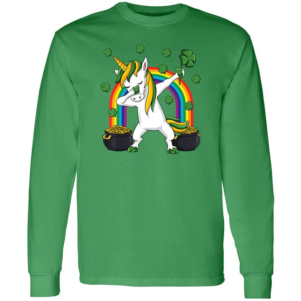 Long Sleeve T-Shirt - B6HWZQWL - Irish Green - 10