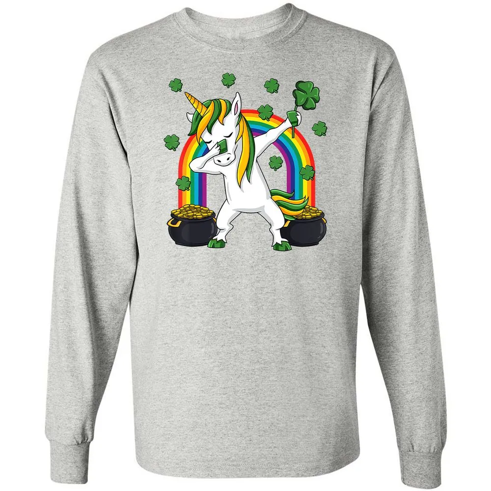 Long Sleeve T-Shirt - B6HWZQWL - Ash - 7