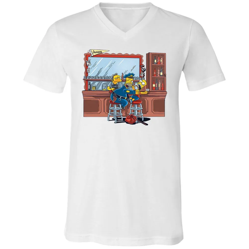 Unisex V-Neck T-Shirt - G68N91D2 - White - 5