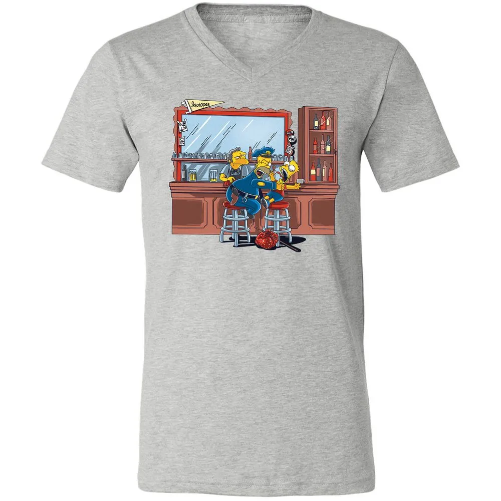 Unisex V-Neck T-Shirt - G68N91D2 - Athletic Heather - 7