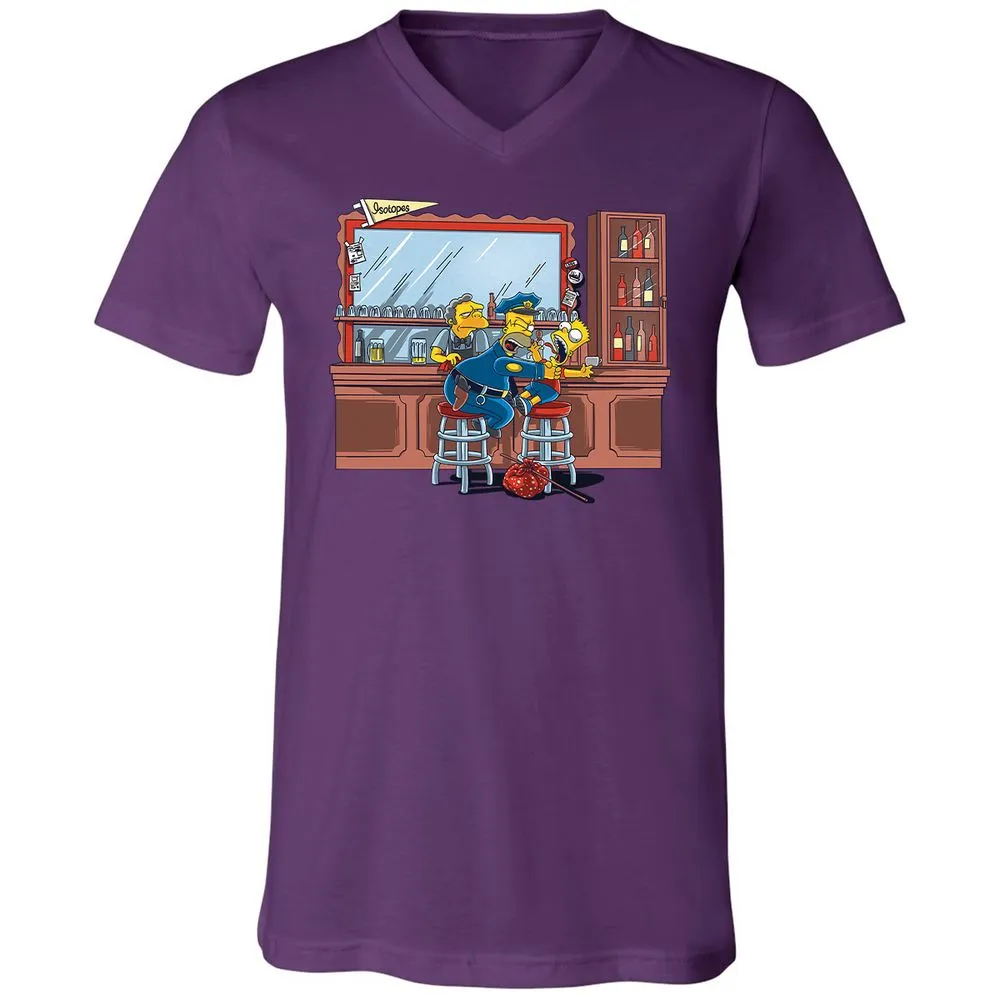 Unisex V-Neck T-Shirt - G68N91D2 - Team Purple - 9