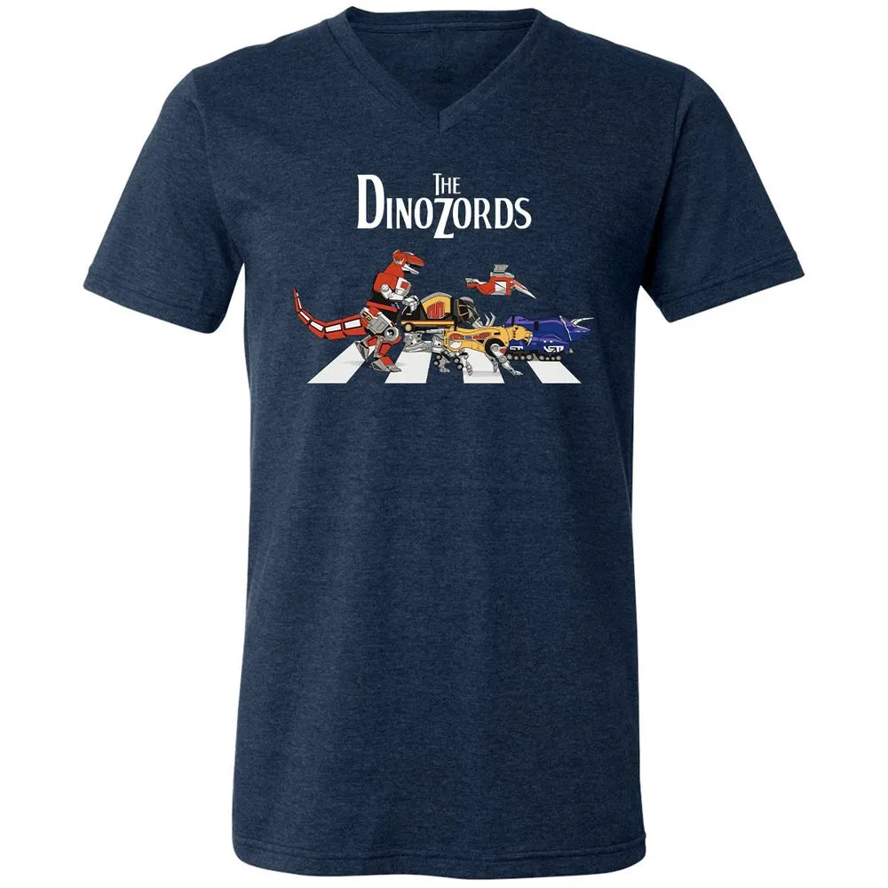 Unisex V-Neck T-Shirt - R5CUXNZS - Heather Navy - 15
