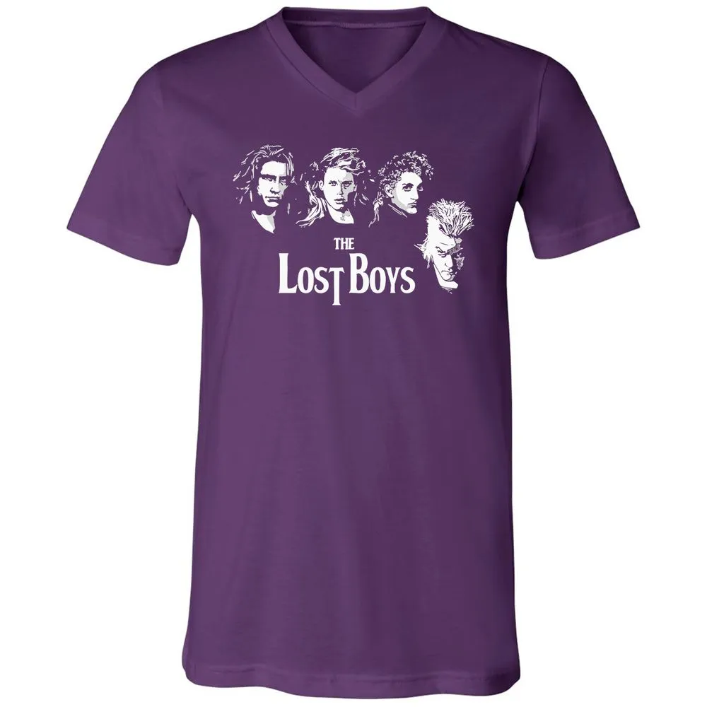 Unisex V-Neck T-Shirt - LMQCAUZQ - Team Purple - 9