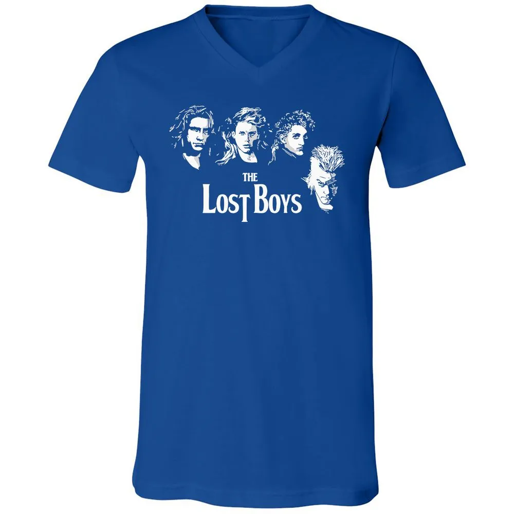 Unisex V-Neck T-Shirt - LMQCAUZQ - True Royal - 4