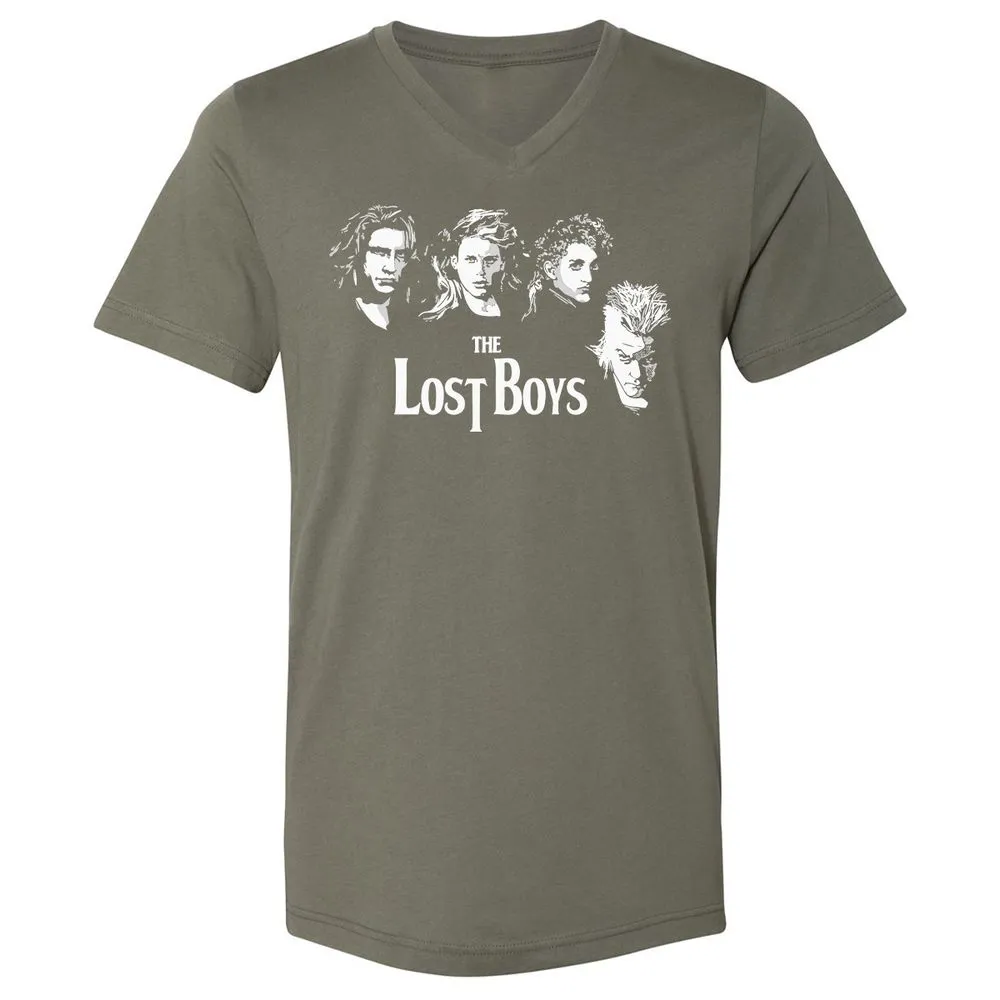 Unisex V-Neck T-Shirt - LMQCAUZQ - Military Green - 10