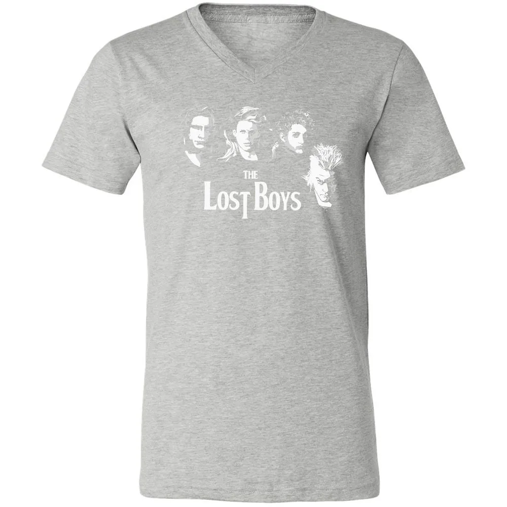 Unisex V-Neck T-Shirt - LMQCAUZQ - Athletic Heather - 7