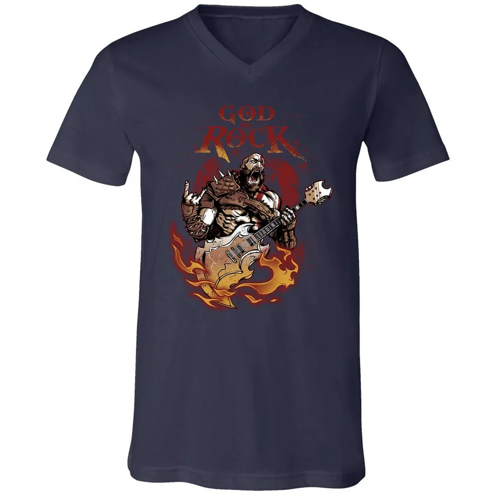 Unisex V-Neck T-Shirt - SBX6R4FP - Navy - 2