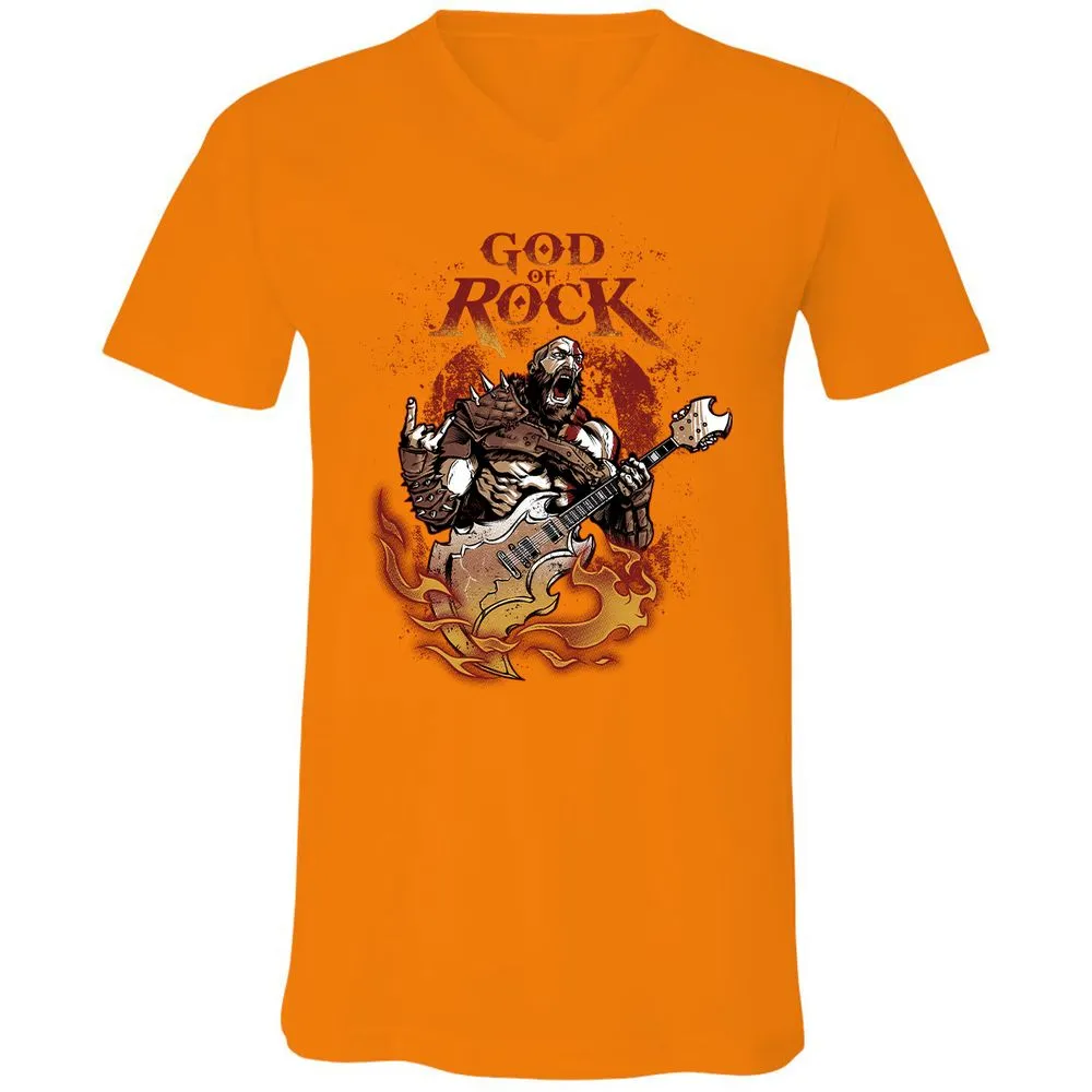 Unisex V-Neck T-Shirt - SBX6R4FP - Orange - 11