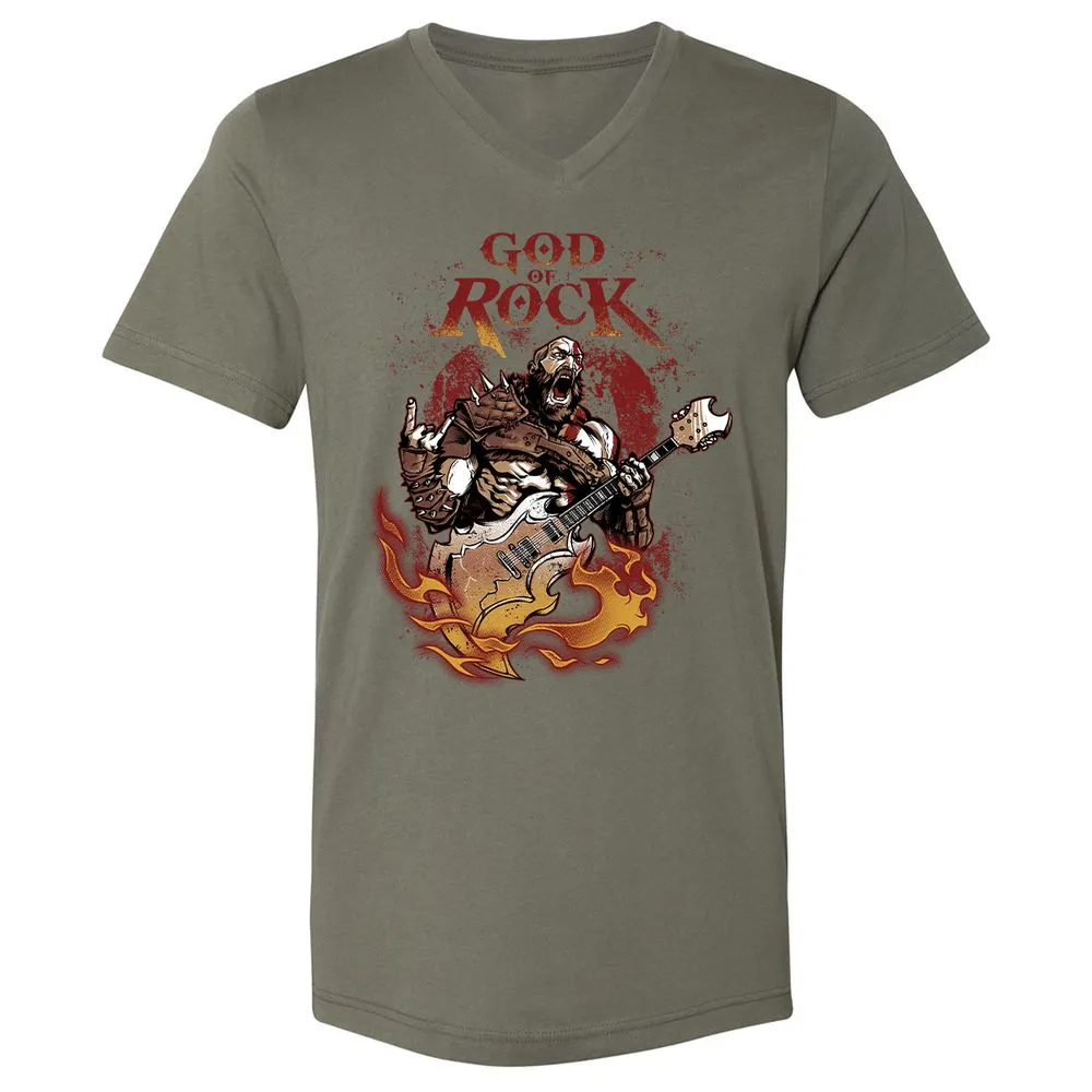 Unisex V-Neck T-Shirt - SBX6R4FP - Military Green - 10