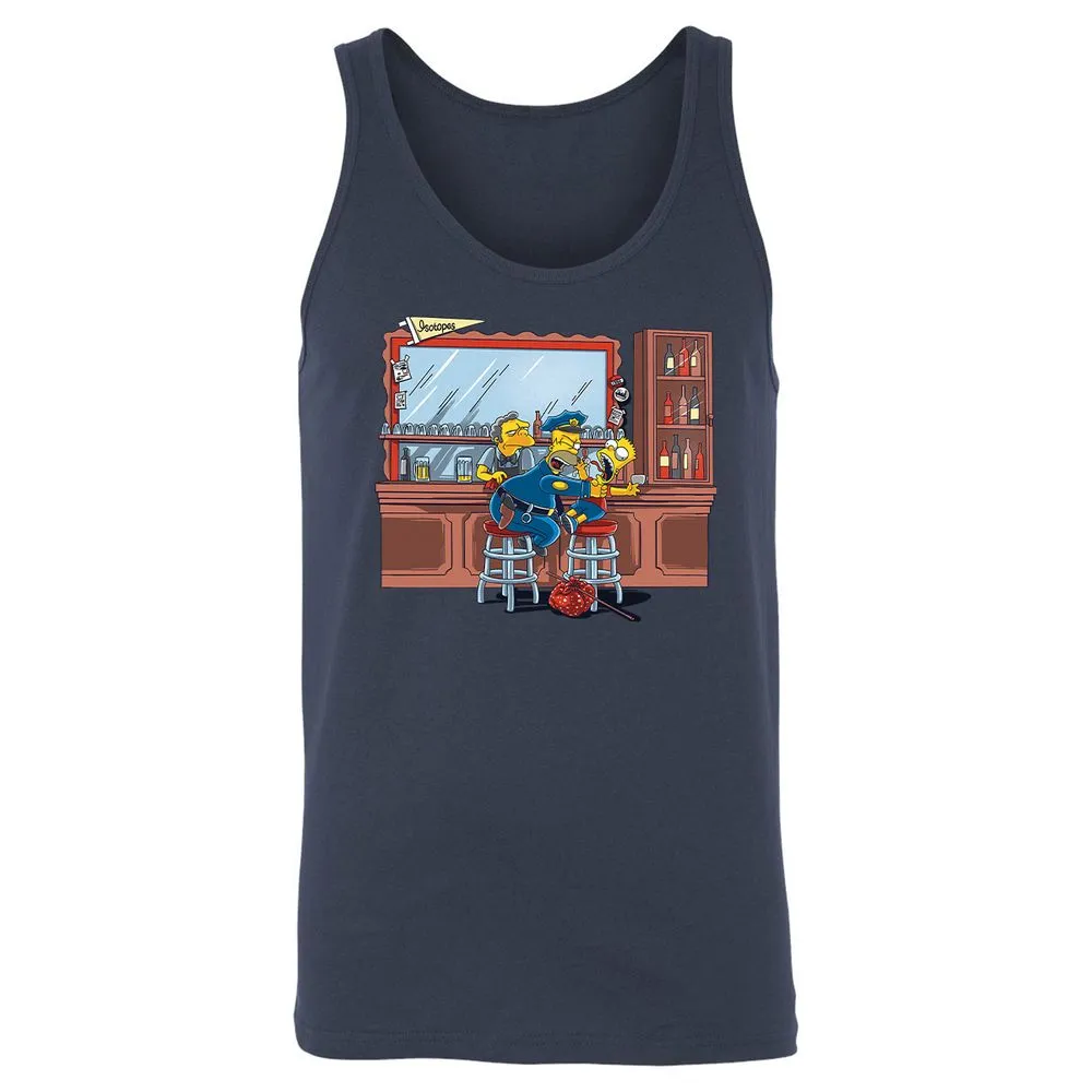 Unisex Jersey Tank - H41D7AGV - Navy - 2