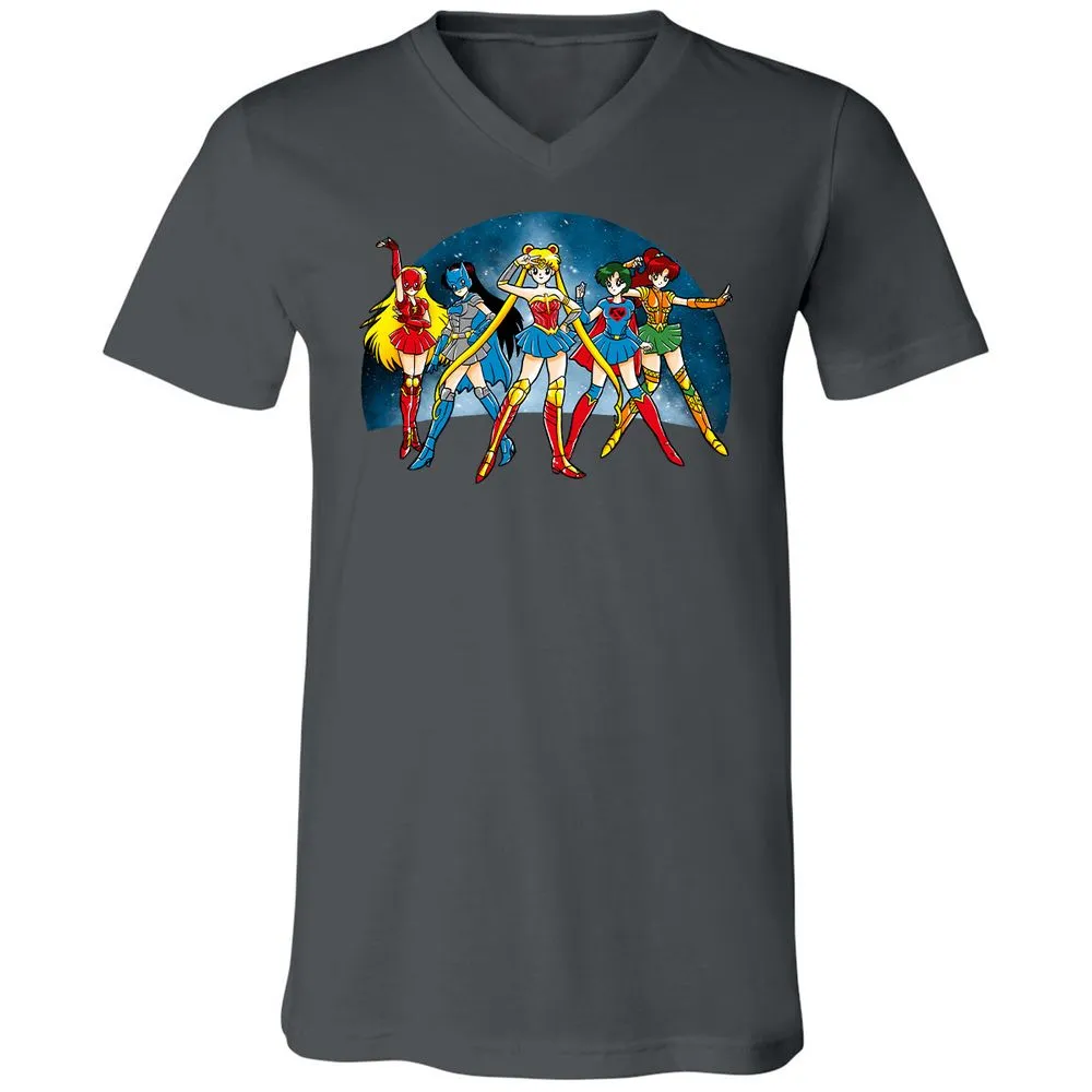 Unisex V-Neck T-Shirt - GTLCLLY7 - Asphalt - 12