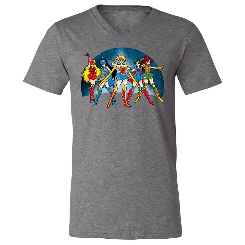 Unisex V-Neck T-Shirt - GTLCLLY7 - Deep Heather - 13