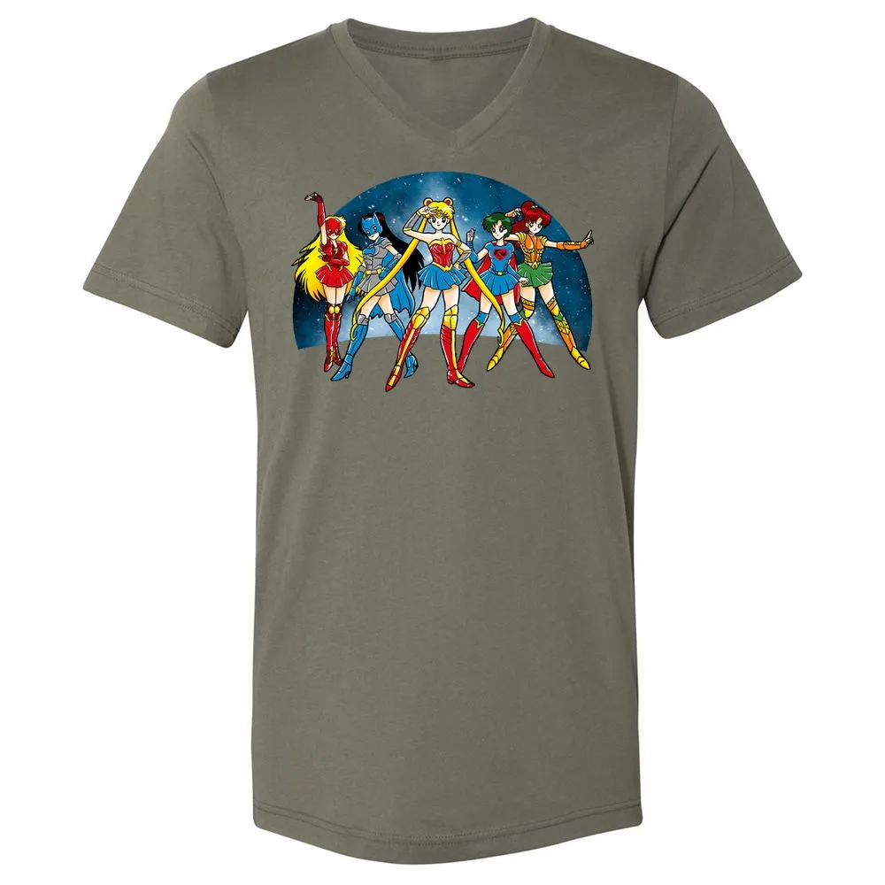 Unisex V-Neck T-Shirt - GTLCLLY7 - Military Green - 10