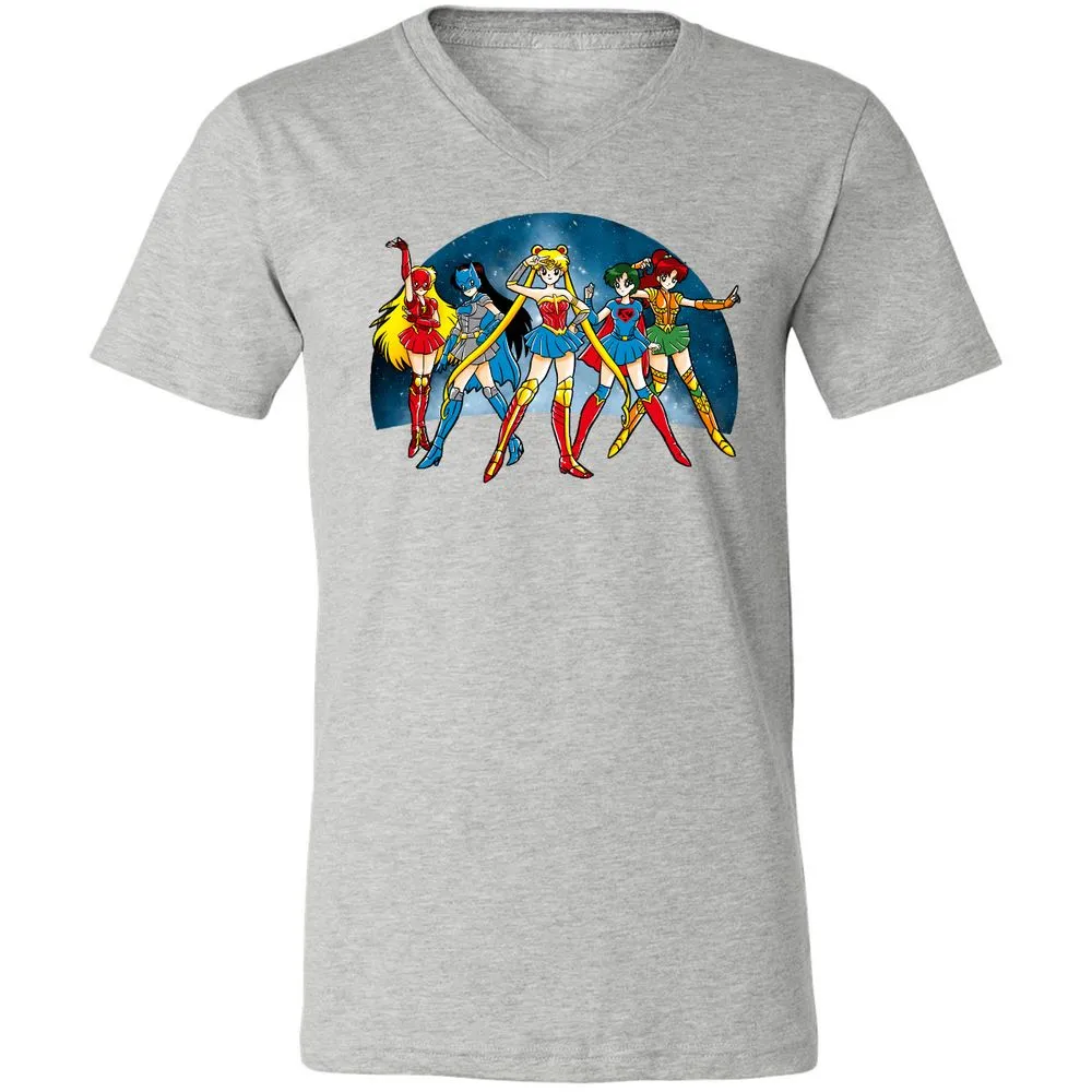 Unisex V-Neck T-Shirt - GTLCLLY7 - Athletic Heather - 7