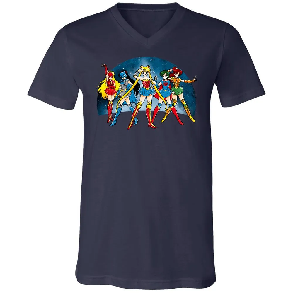 Unisex V-Neck T-Shirt - GTLCLLY7 - Navy - 2