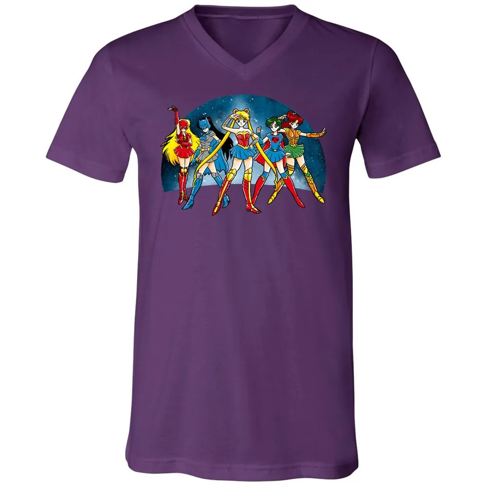 Unisex V-Neck T-Shirt - GTLCLLY7 - Team Purple - 9