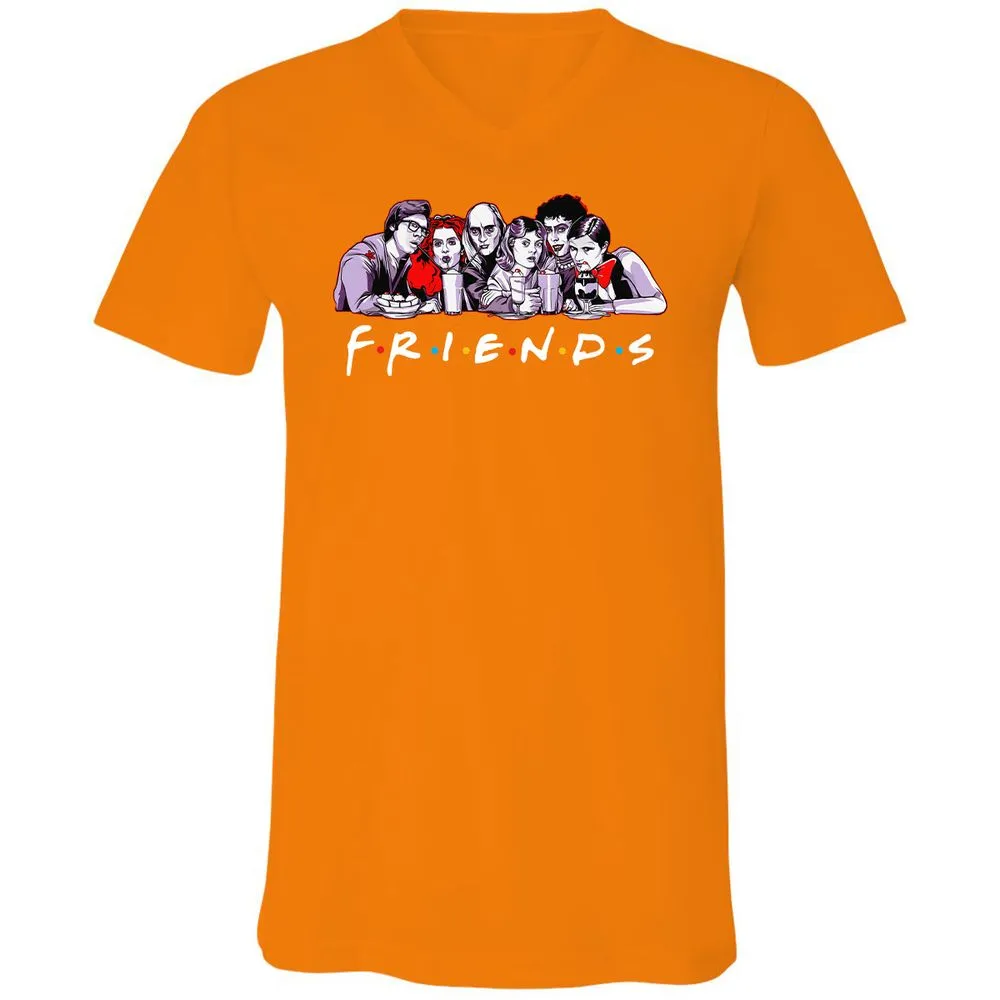 Unisex V-Neck T-Shirt - 3MB9EX6V - Orange - 11
