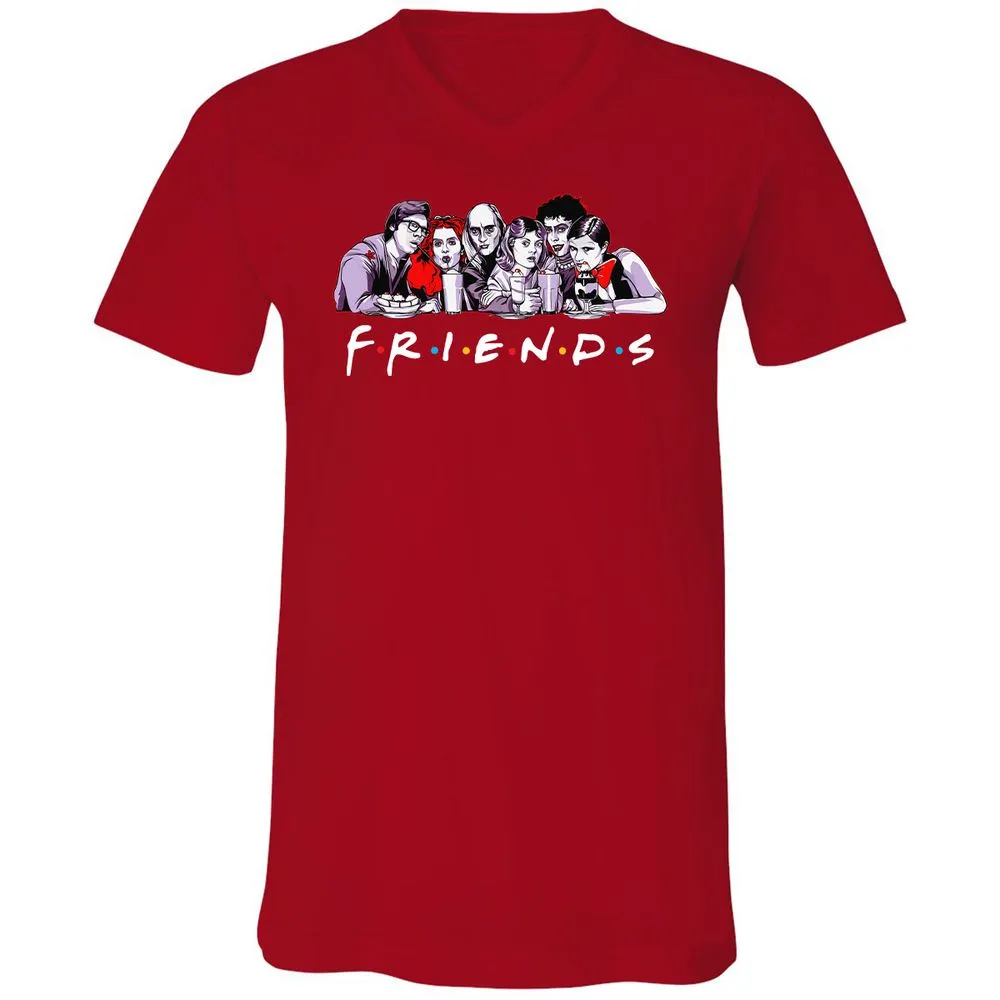 Unisex V-Neck T-Shirt - 3MB9EX6V - Red - 3
