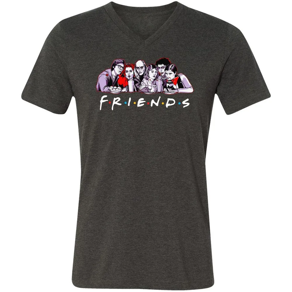 Unisex V-Neck T-Shirt - 3MB9EX6V - Dark Grey Heather - 8