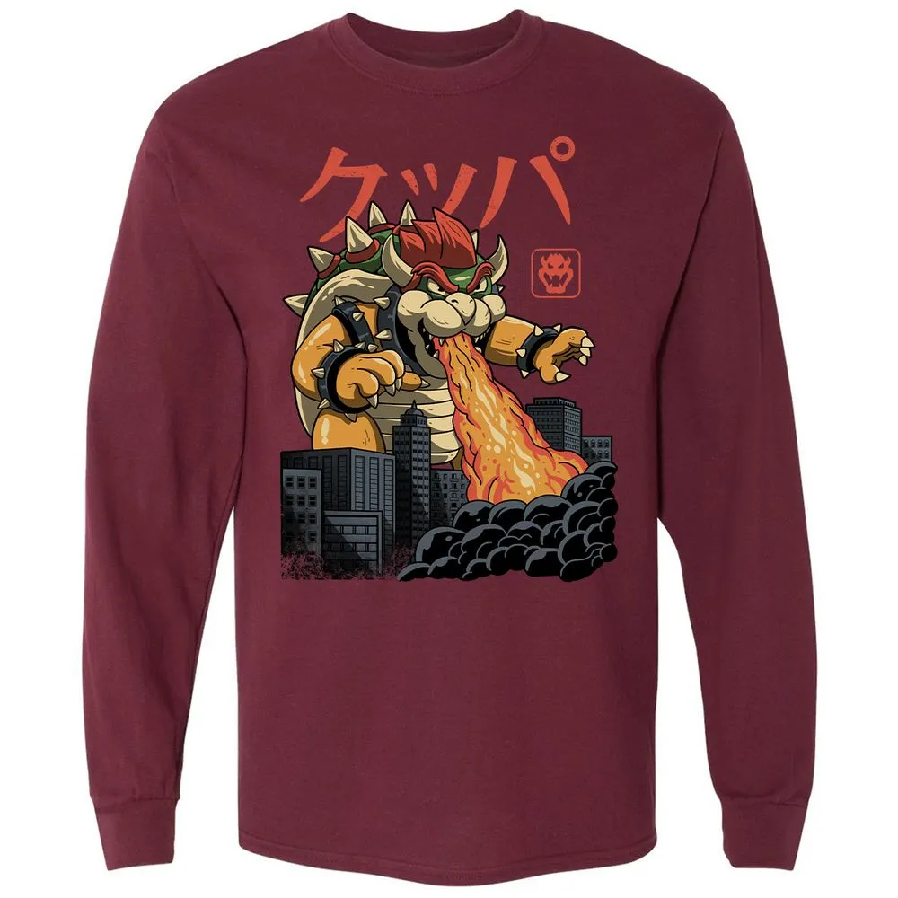 Long Sleeve T-Shirt - 99H2RZV3 - Maroon - 11