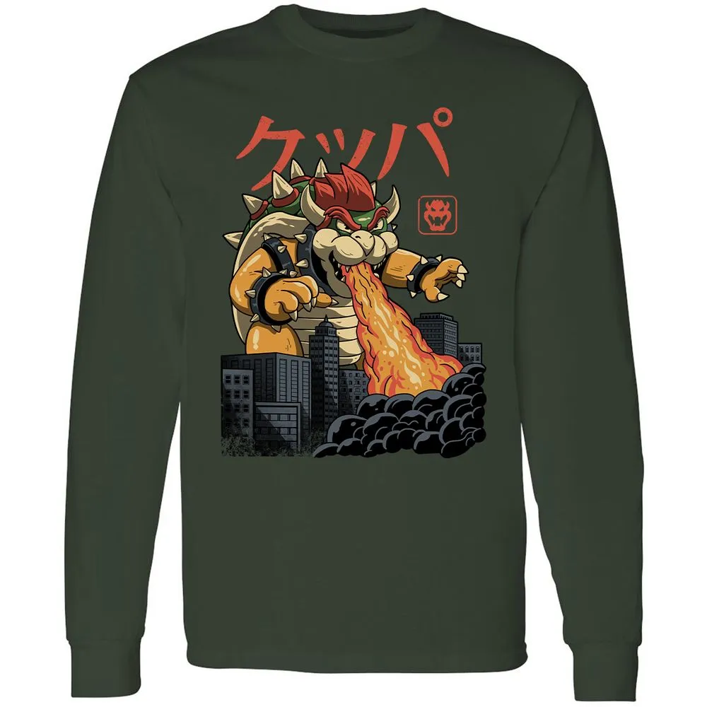 Long Sleeve T-Shirt - 99H2RZV3 - Forest Green - 4