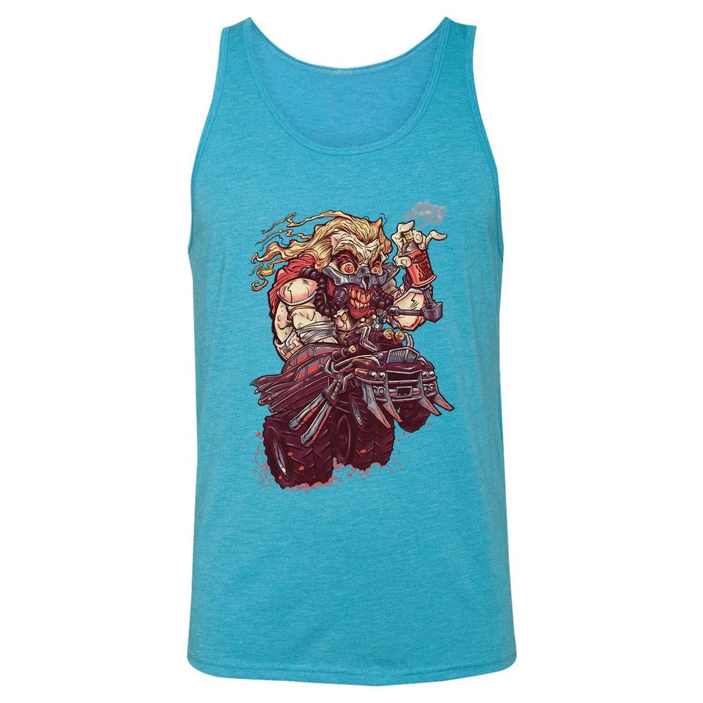 Unisex Jersey Tank - UM8FS6DJ - Aqua Triblend - 3