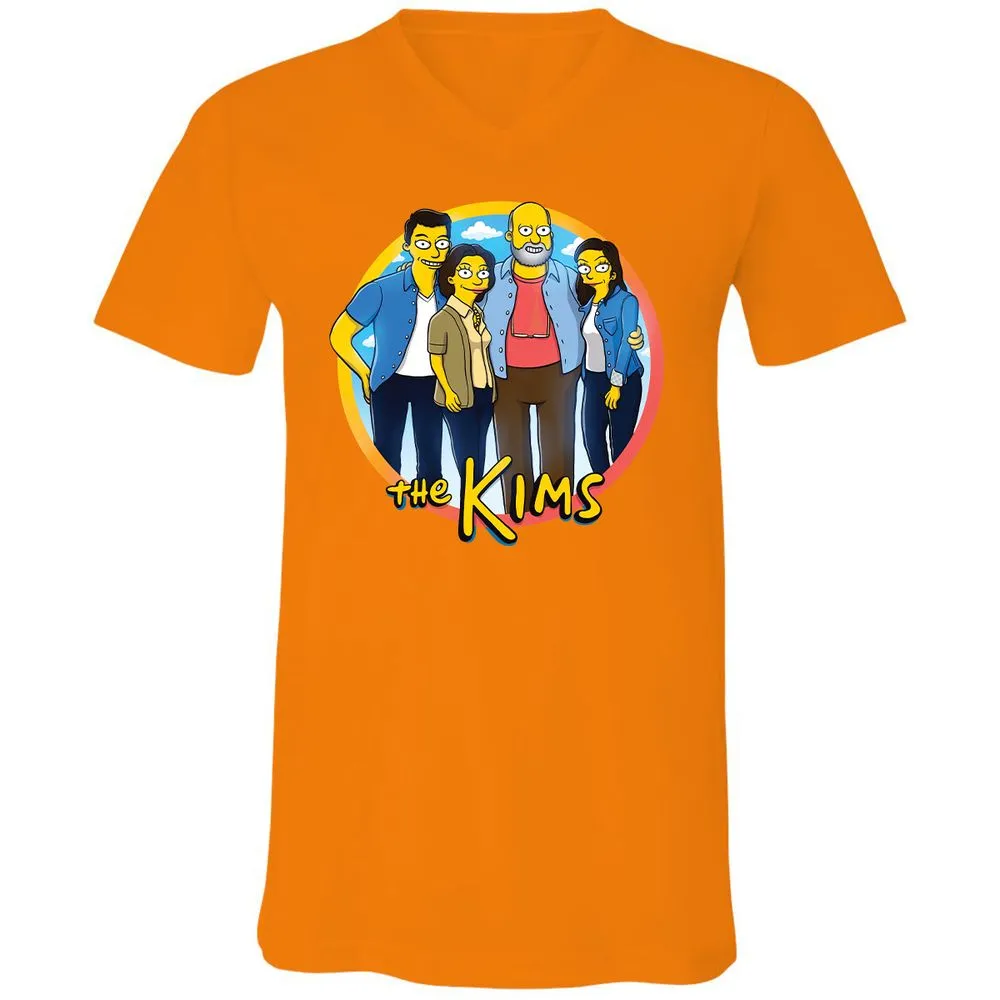 Unisex V-Neck T-Shirt - LK1MAGU7 - Orange - 11