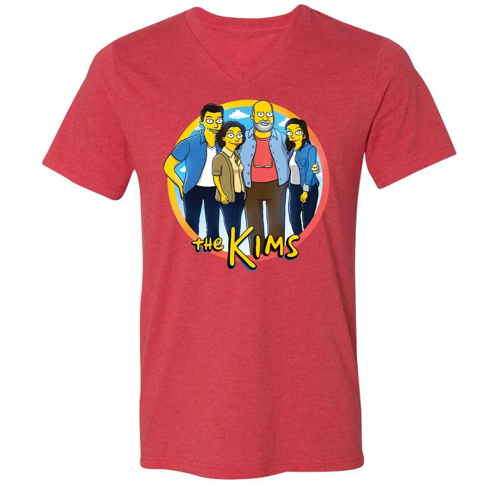 Unisex V-Neck T-Shirt - LK1MAGU7 - Heather Red - 16
