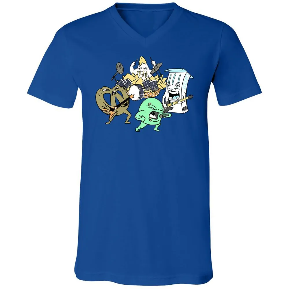 Unisex V-Neck T-Shirt - HS1RV4C7 - True Royal - 4