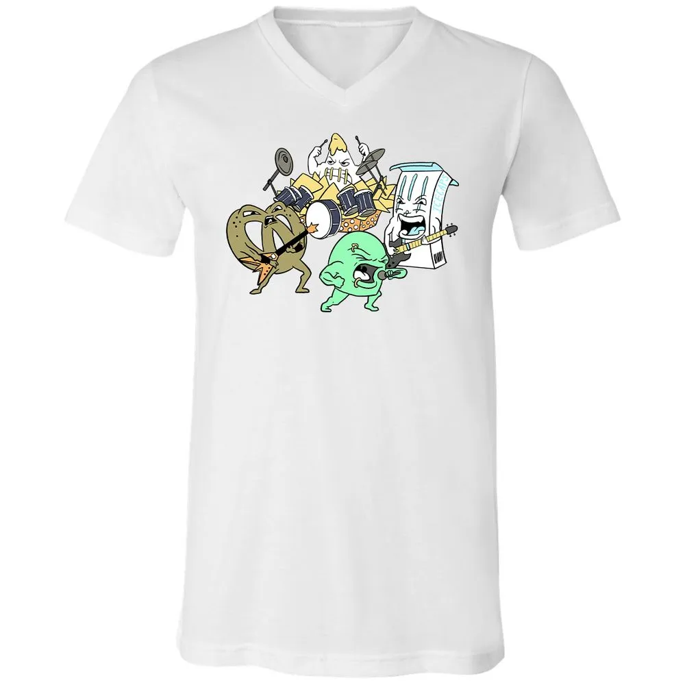 Unisex V-Neck T-Shirt - HS1RV4C7 - White - 5