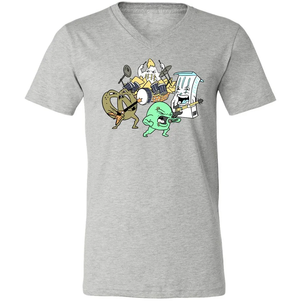 Unisex V-Neck T-Shirt - HS1RV4C7 - Athletic Heather - 7