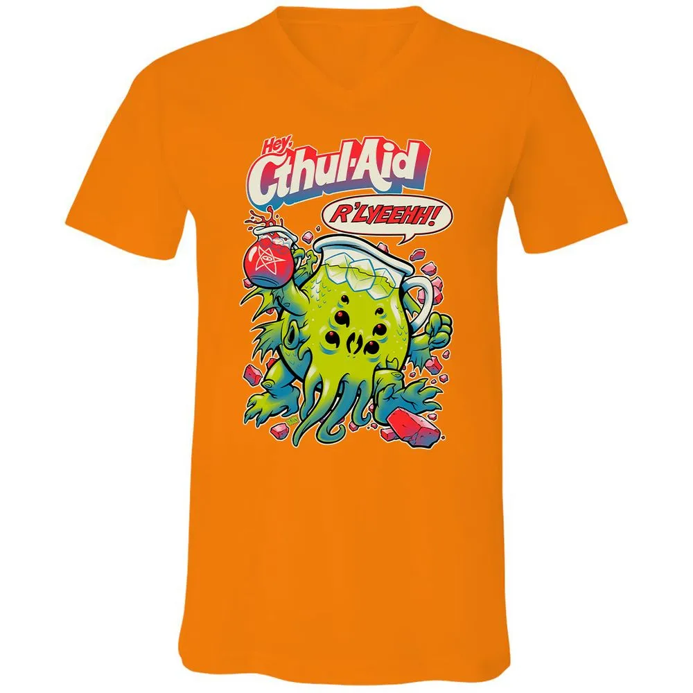 Unisex V-Neck T-Shirt - DKPARPGC - Orange - 11