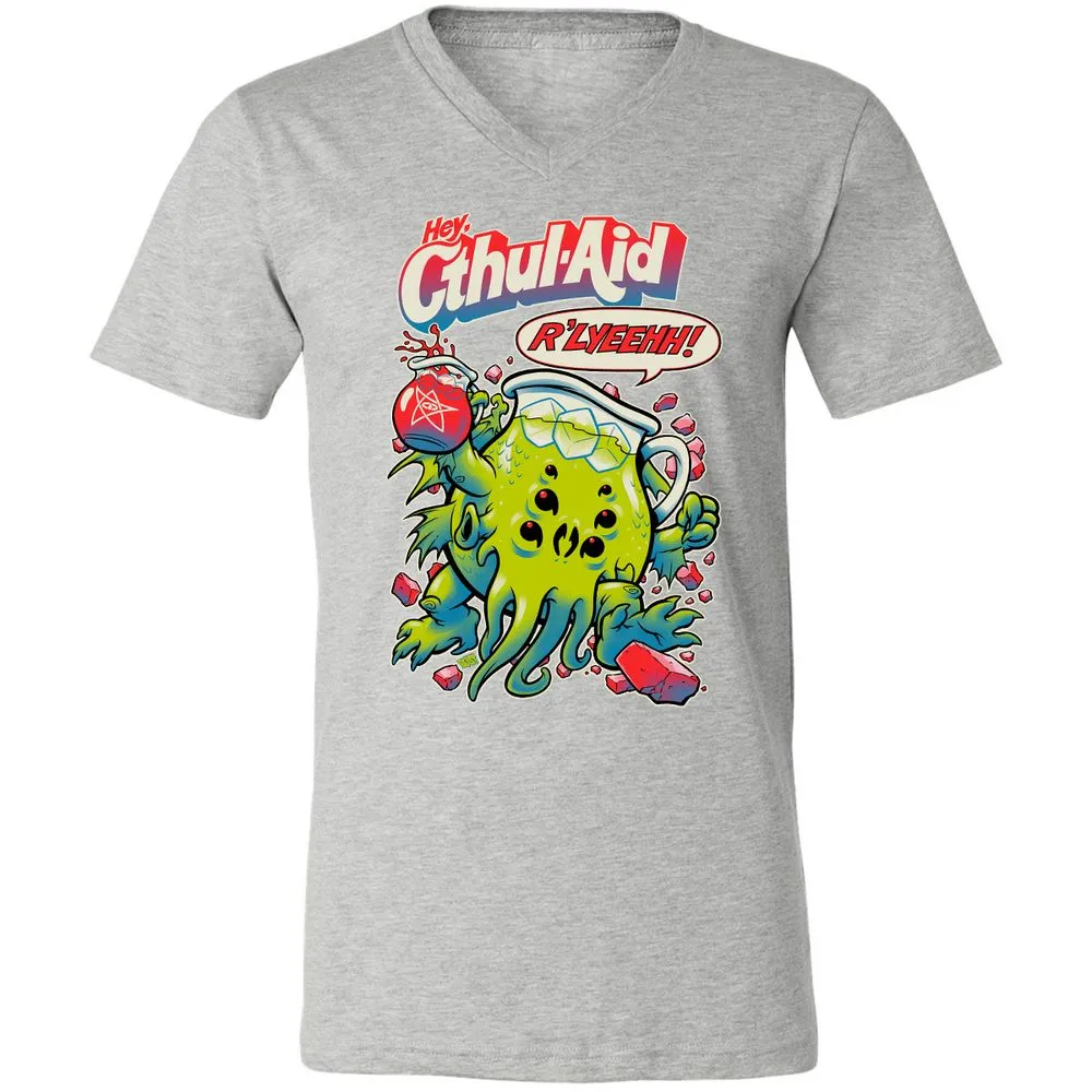 Unisex V-Neck T-Shirt - DKPARPGC - Athletic Heather - 7